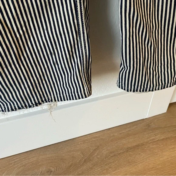 Women's Striped Overalls - Picture 7 of 9